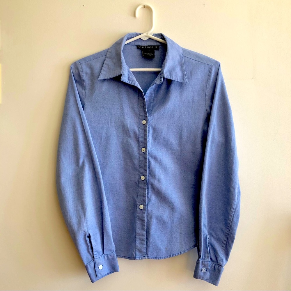 Cute denim-look, 100% cotton camp shirt